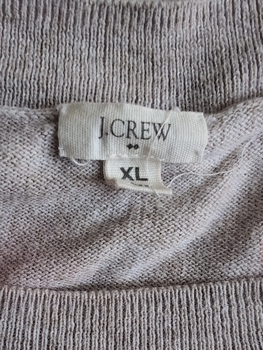 J. Crew Lightweight Taupe Polka Dot Sweater